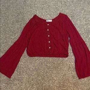 Women’s long flare sleeve blouse